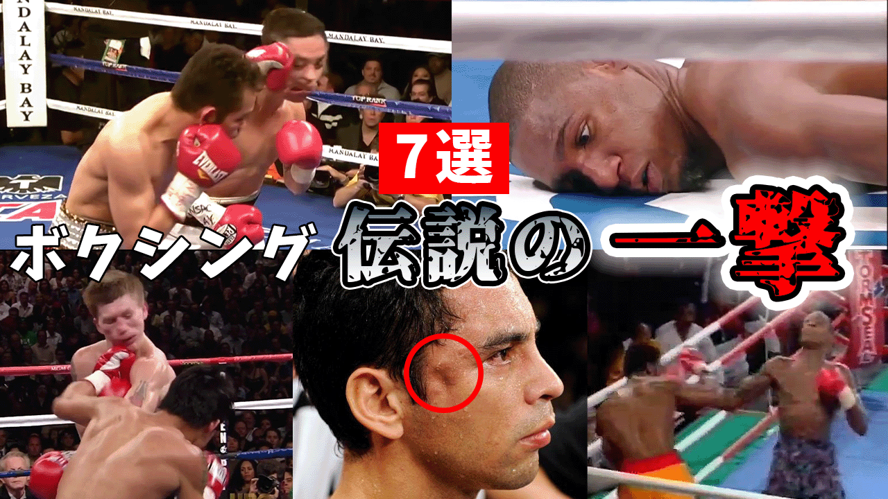 ボクシング、伝説の一撃7選【歴史に残る一発】